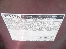 2004 TOYOTA TACOMA CREW CAB SR5 PRERUNNER RED 3.4 AT 2WD Z20158